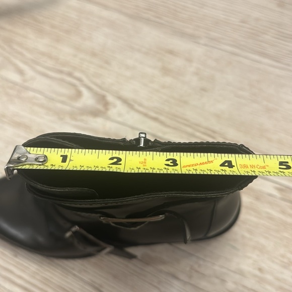 Donald J. Pliner Dusten Black Leather Boots with Buckles & Zipper Detail size 7 - Picture 9 of 10